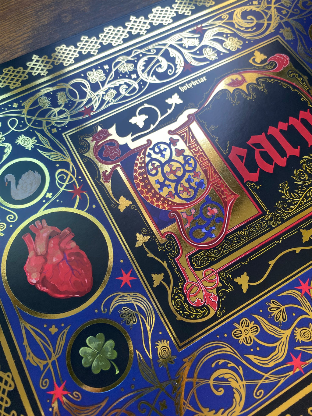 "Yearn" Gold Foil Print