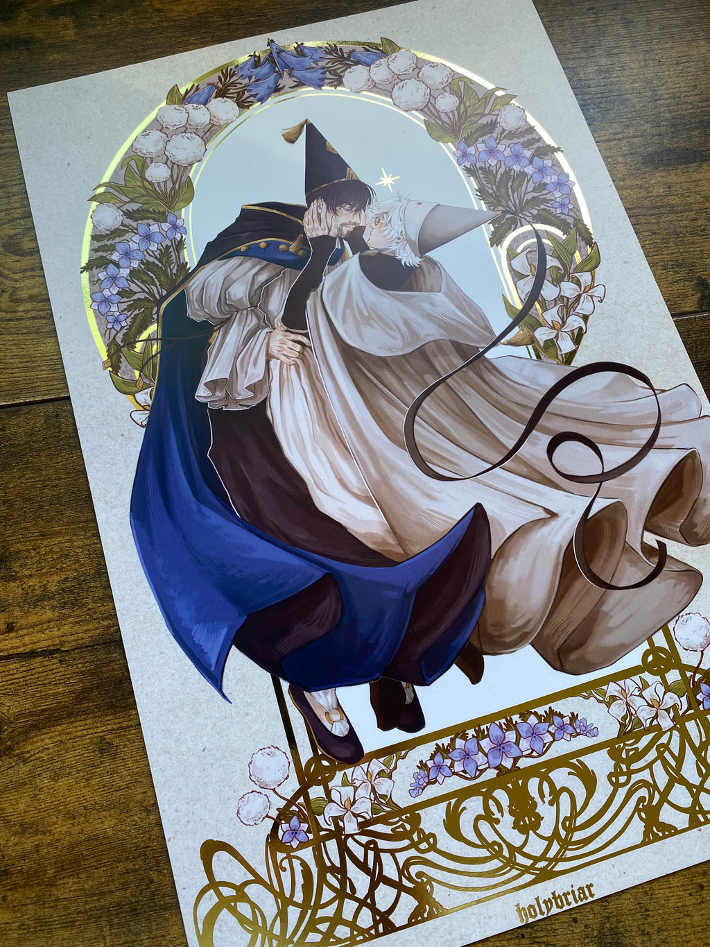 Qifrey & Olruggio Gold Foil Print