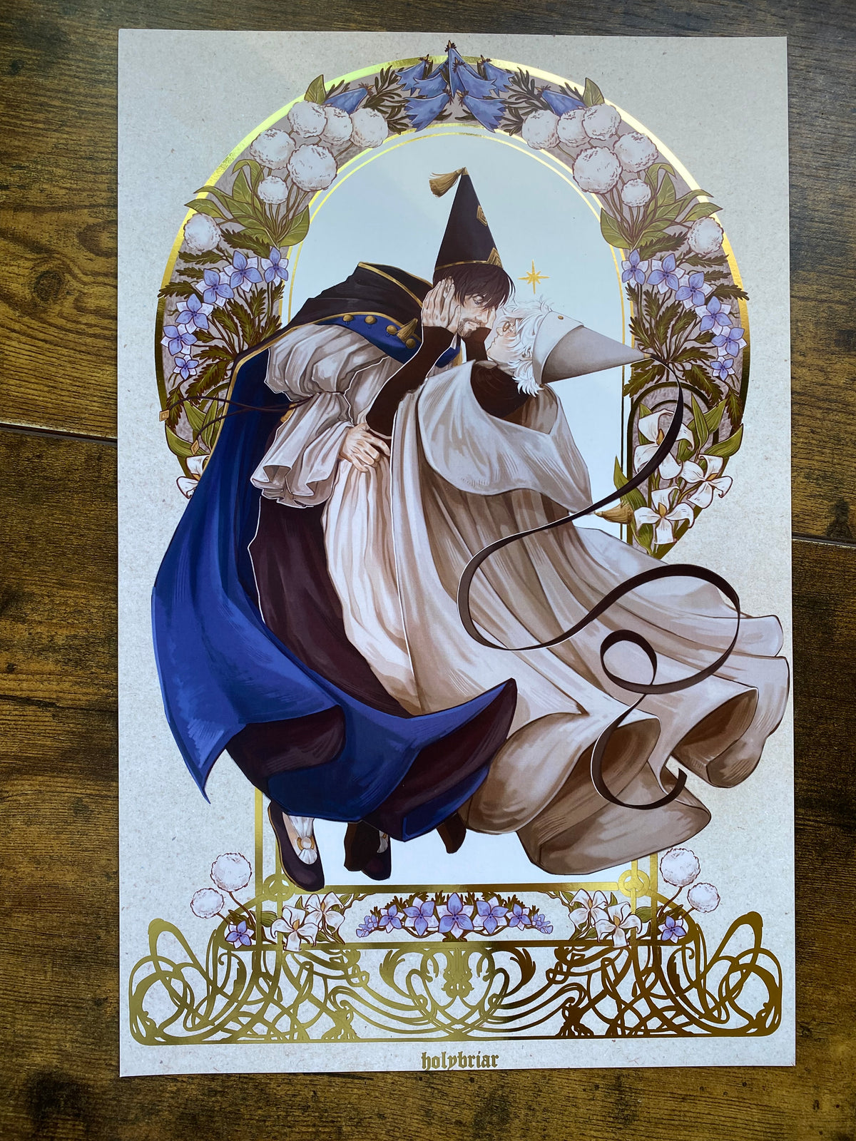 Qifrey & Olruggio Gold Foil Print