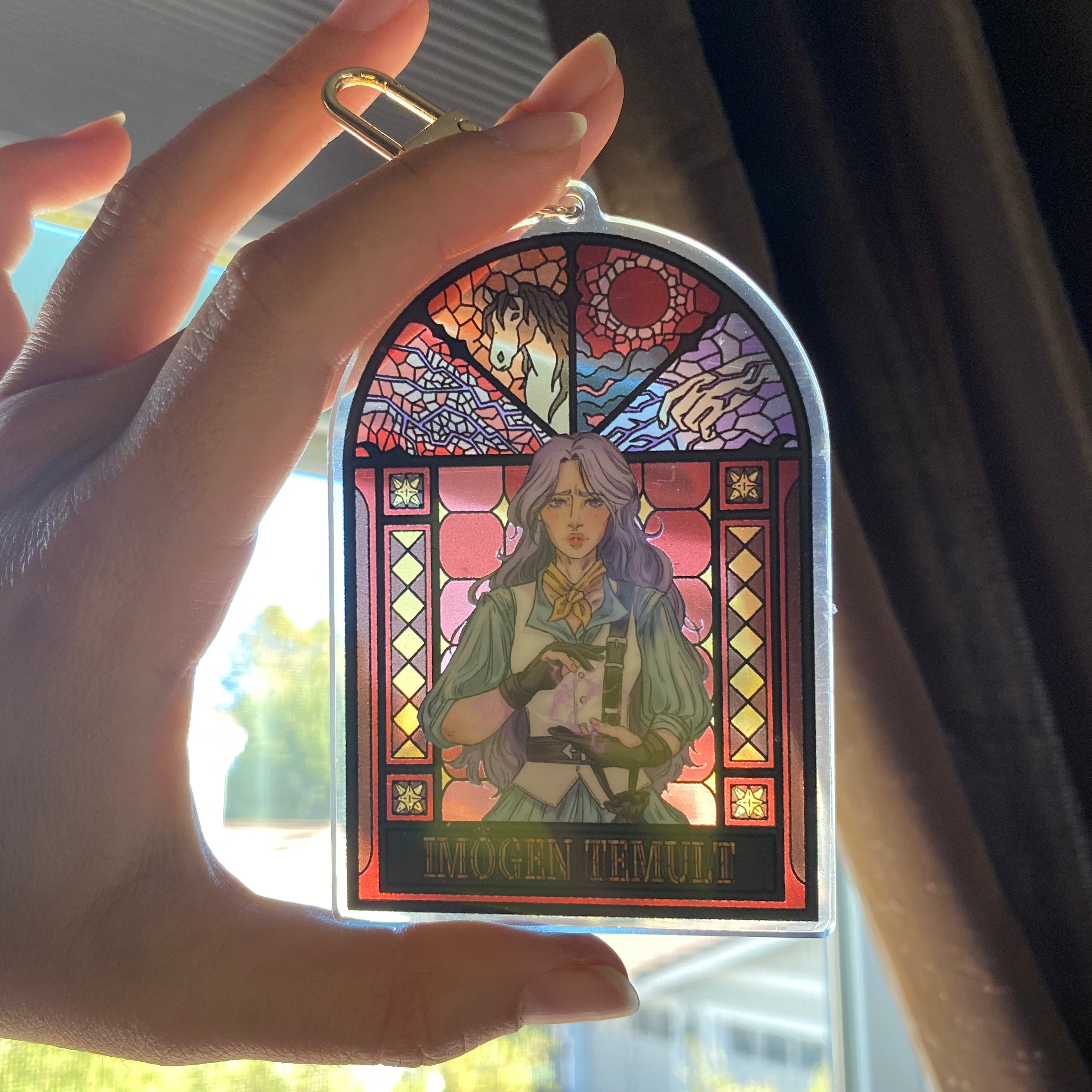 Bells Hells Stained Glass Charms