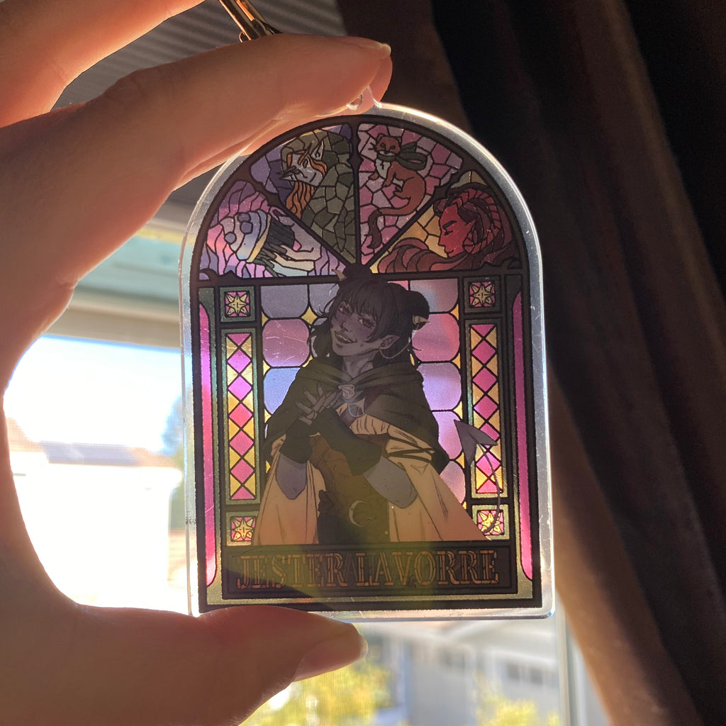 Mighty Nein Stained Glass Charms