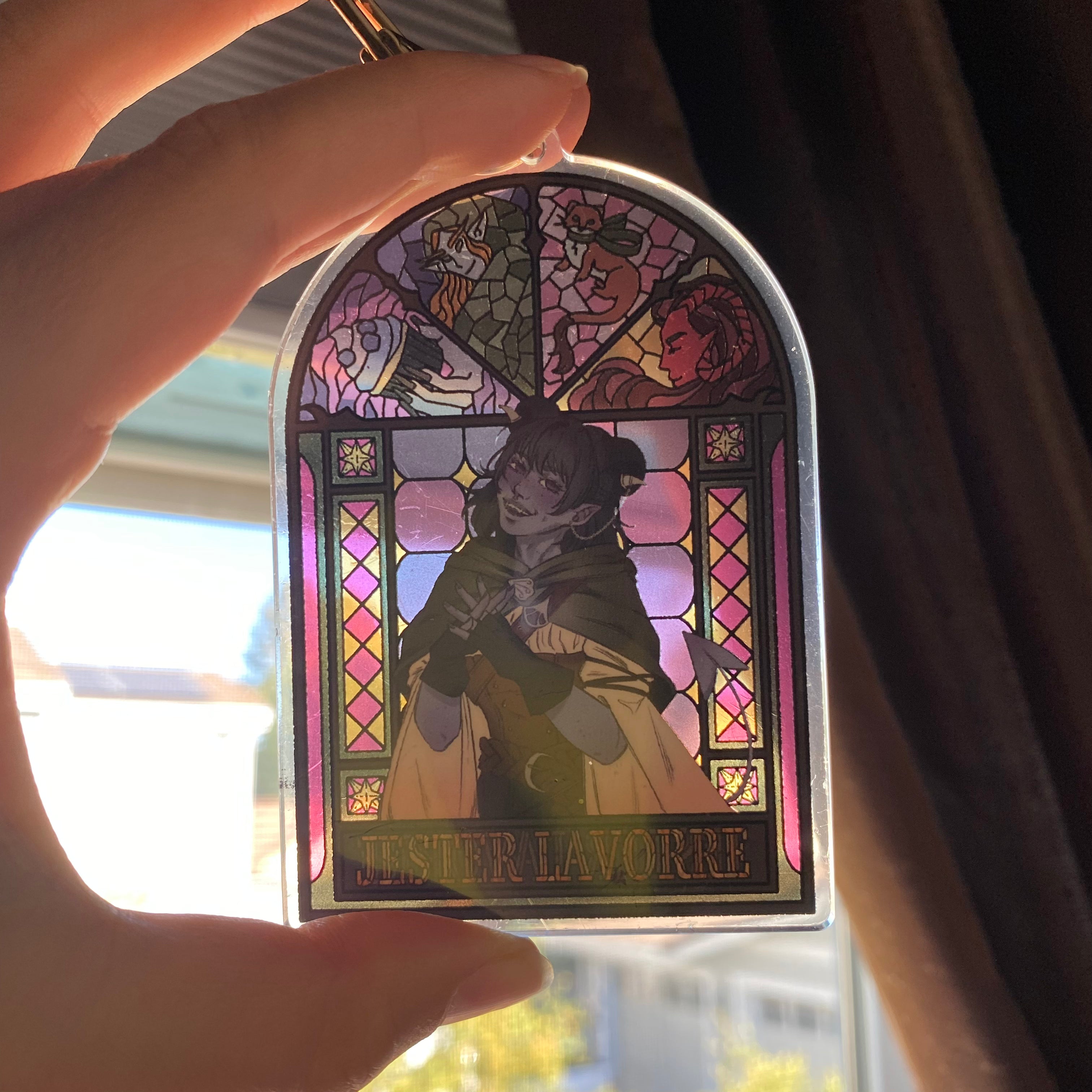 Mighty Nein Stained Glass Charms