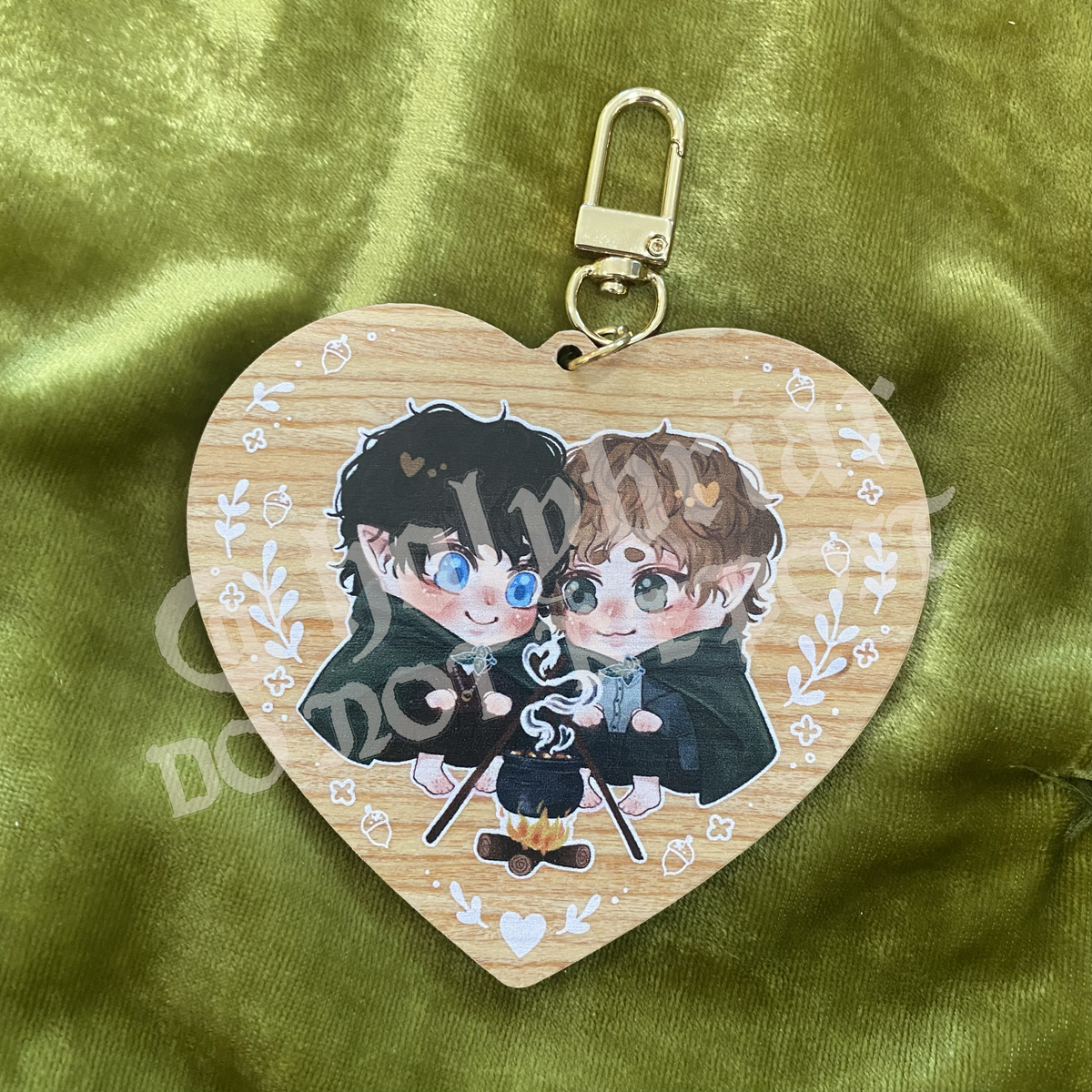 Wooden LOTR 3.75" Charms