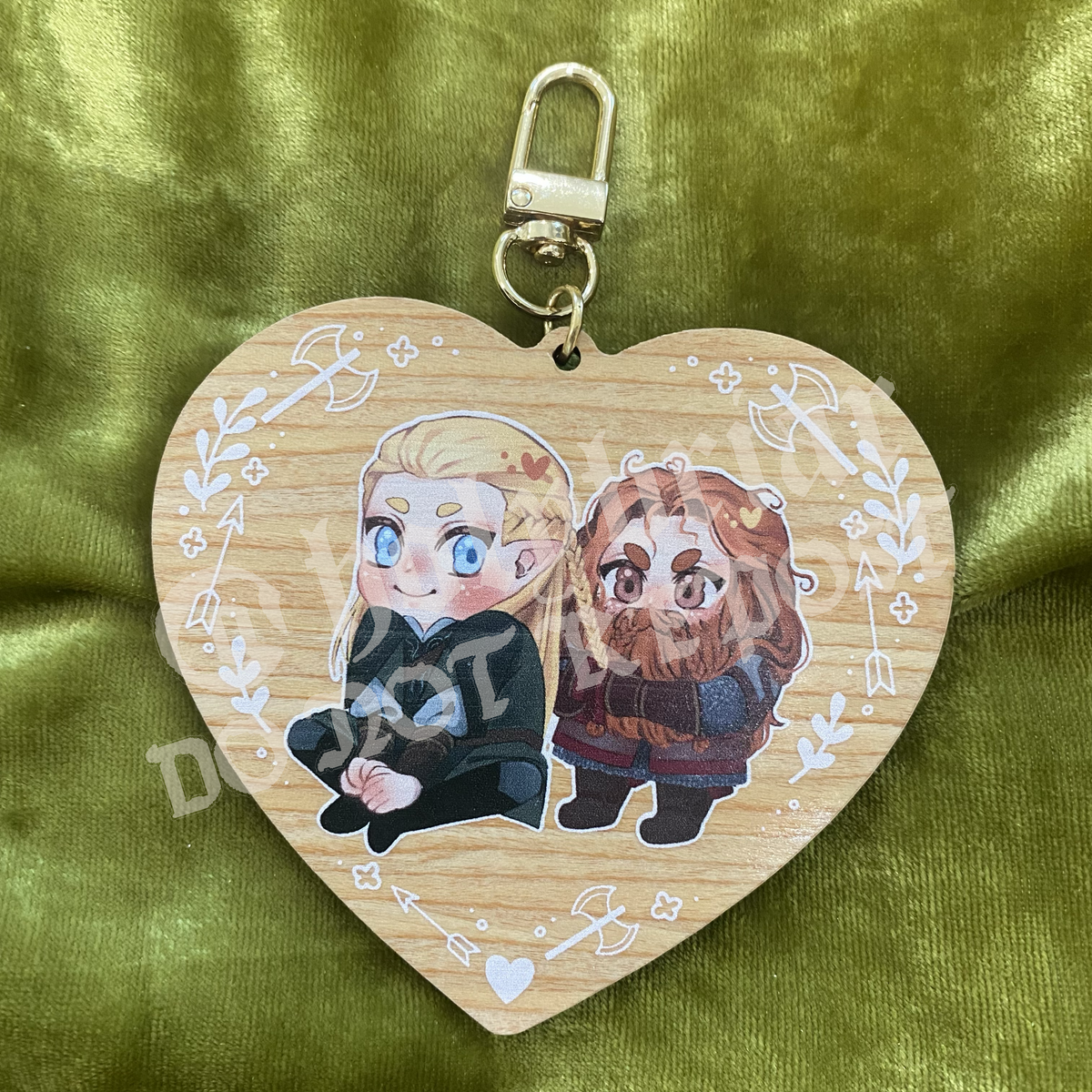 Wooden LOTR 3.75" Charms