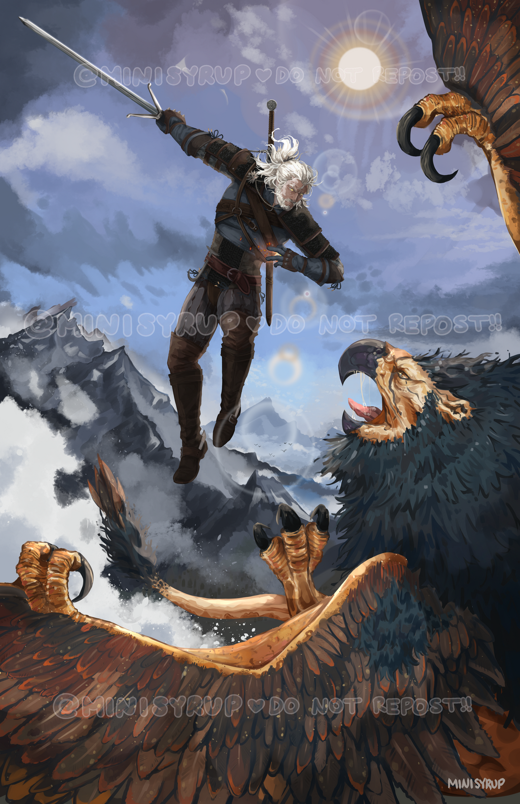Witcher 3 - Geralt print