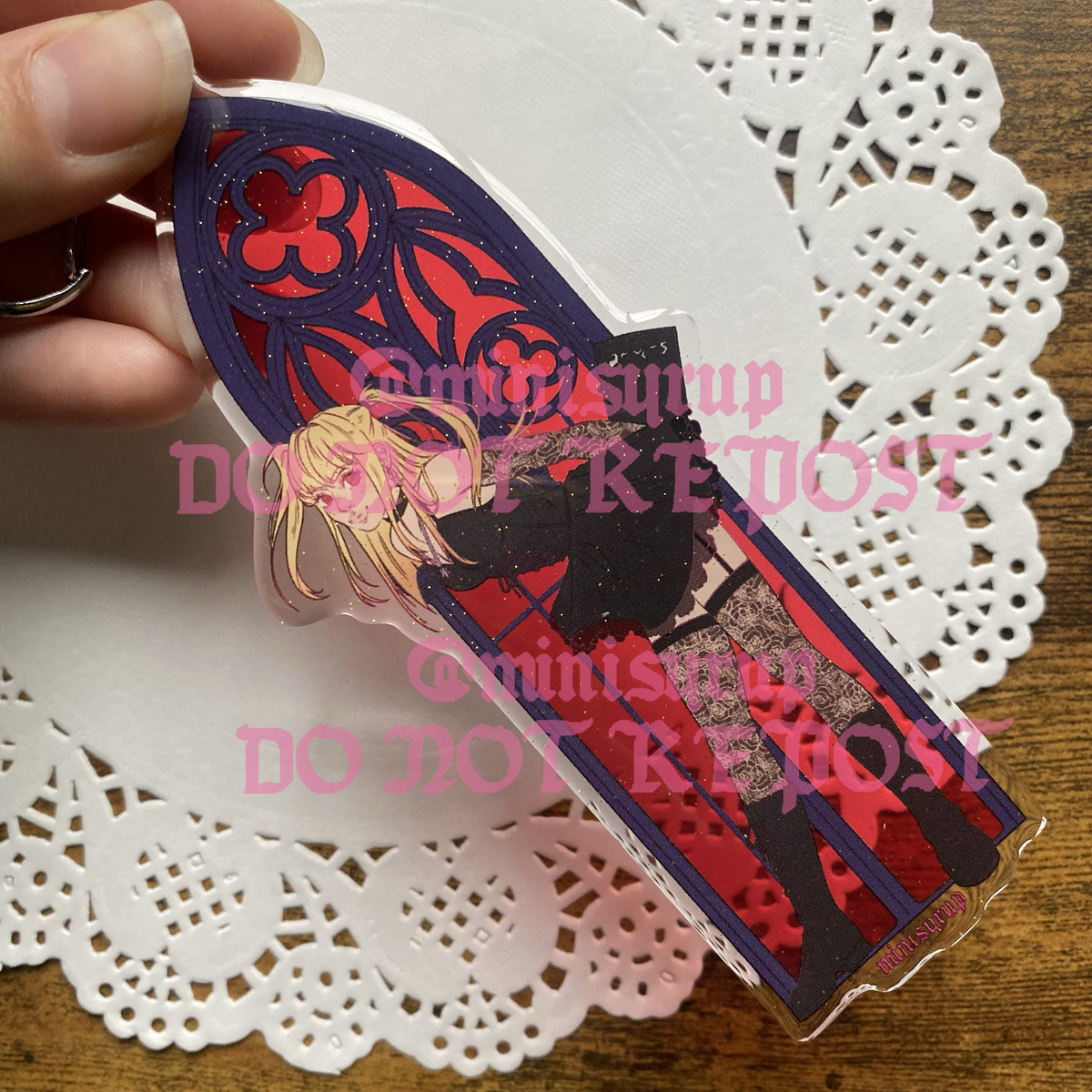Death Note Stained Glass 4" Charms