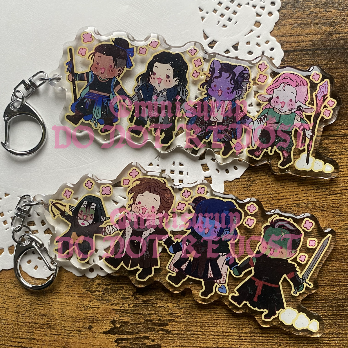 Mighty Nein Hold Hands! 4" Charm
